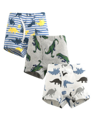 Boys Boxer Briefs Cotton Toddler Kids Underwear Pack of 3 Set 2